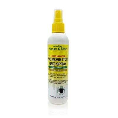 JAMAICAN MANGO &amp; LIME NO MORE ITCH GRO SPRAY 8oz - MAXIMUM RELIEF