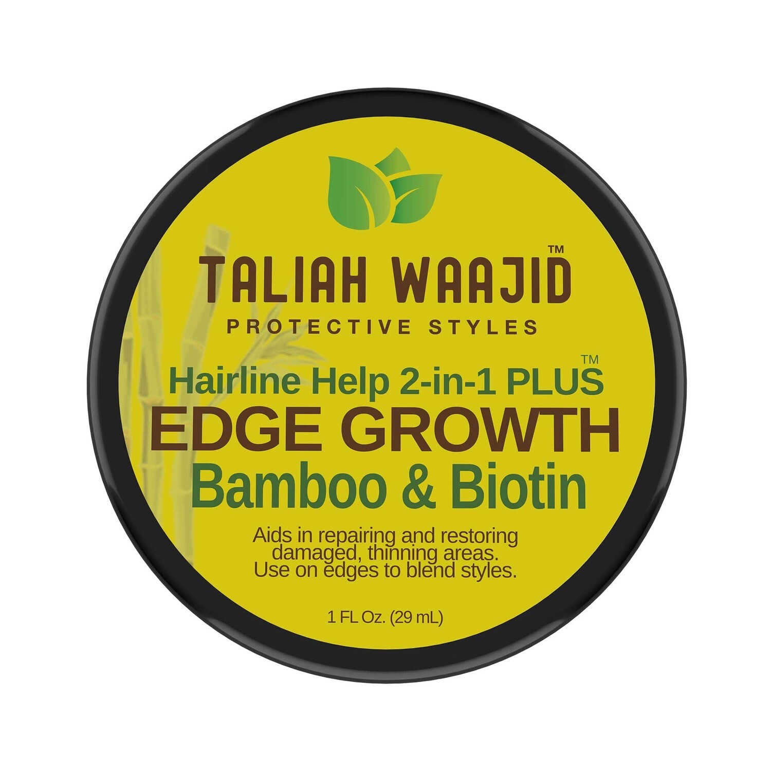 TALIAH WAAJID PROTECTIVE STYLES BAMBOO & BIOTIN HAIR HELP 2-IN-1 PLUS EDGE GROWTH 1oz