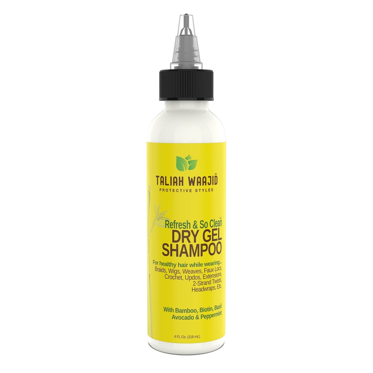 Taliah Waajid Protective Styles  Refresh And So Clean Bamboo, Avocado And Peppermint Dry Gel Shampoo 4oz 