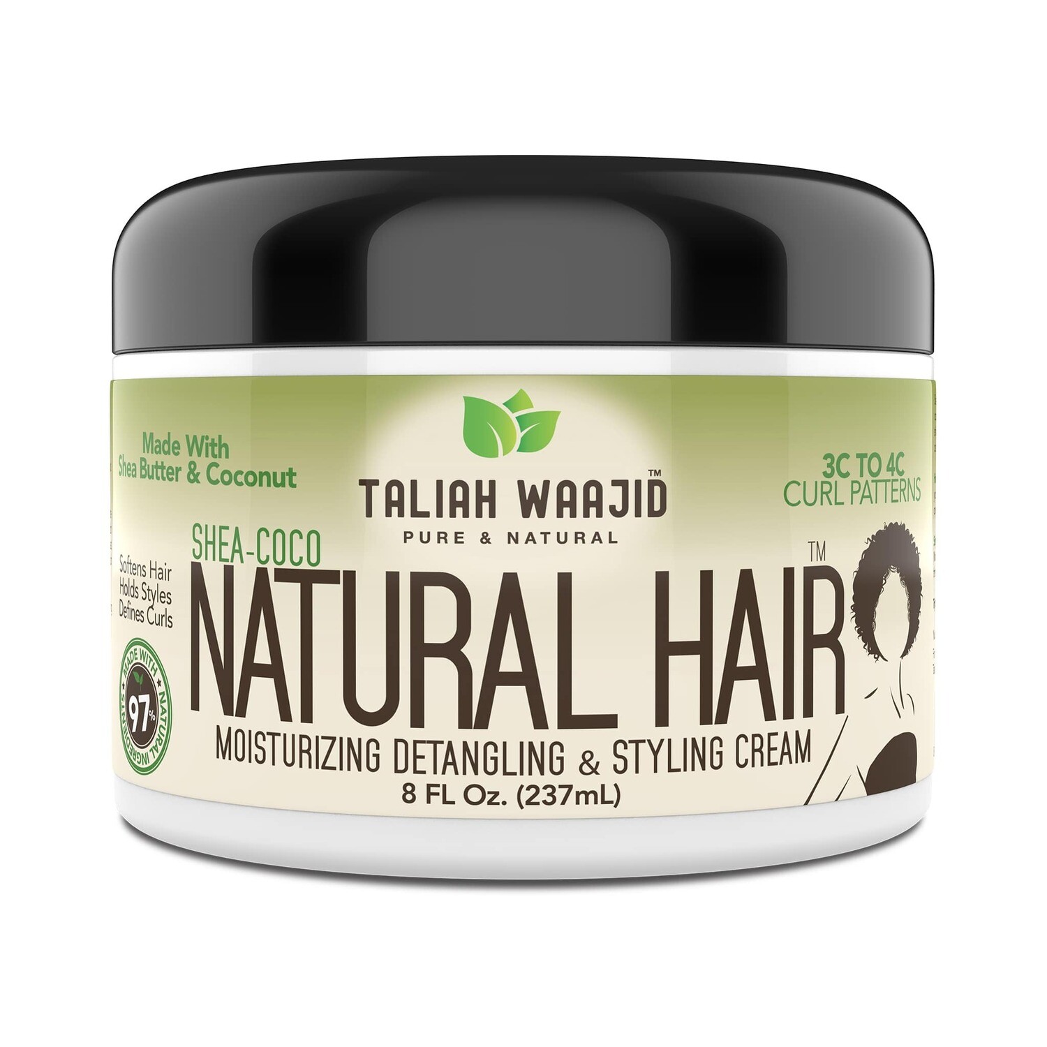 Taliah Waajid Pure &amp; Natural Shea-Coco Natural Hair Style Cream 8oz 