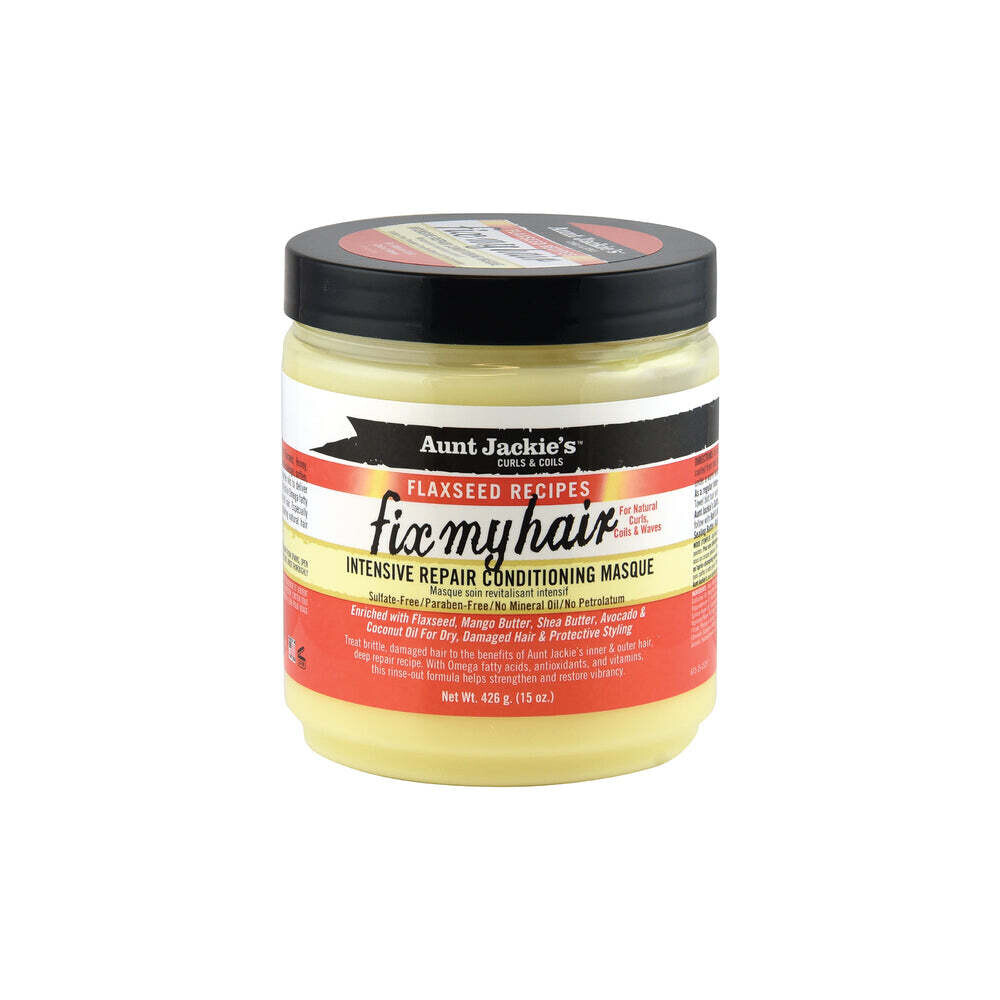 Aunt Jackie&#39;s Flaxseed Fix My Hair Intensive Repair Conditioning Masque 15oz