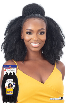 Freetress Braid 3X Pre-Fluffed Poppin&#39; Twist 16&quot;
