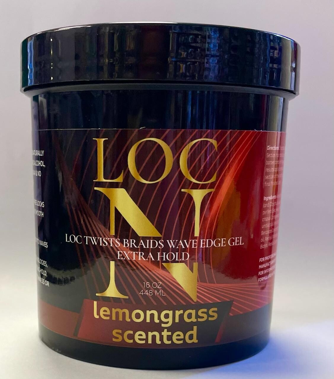 Loc N Loc Twists Braids Wave Edge Gel Extra Hold 16oz - Lemongrass