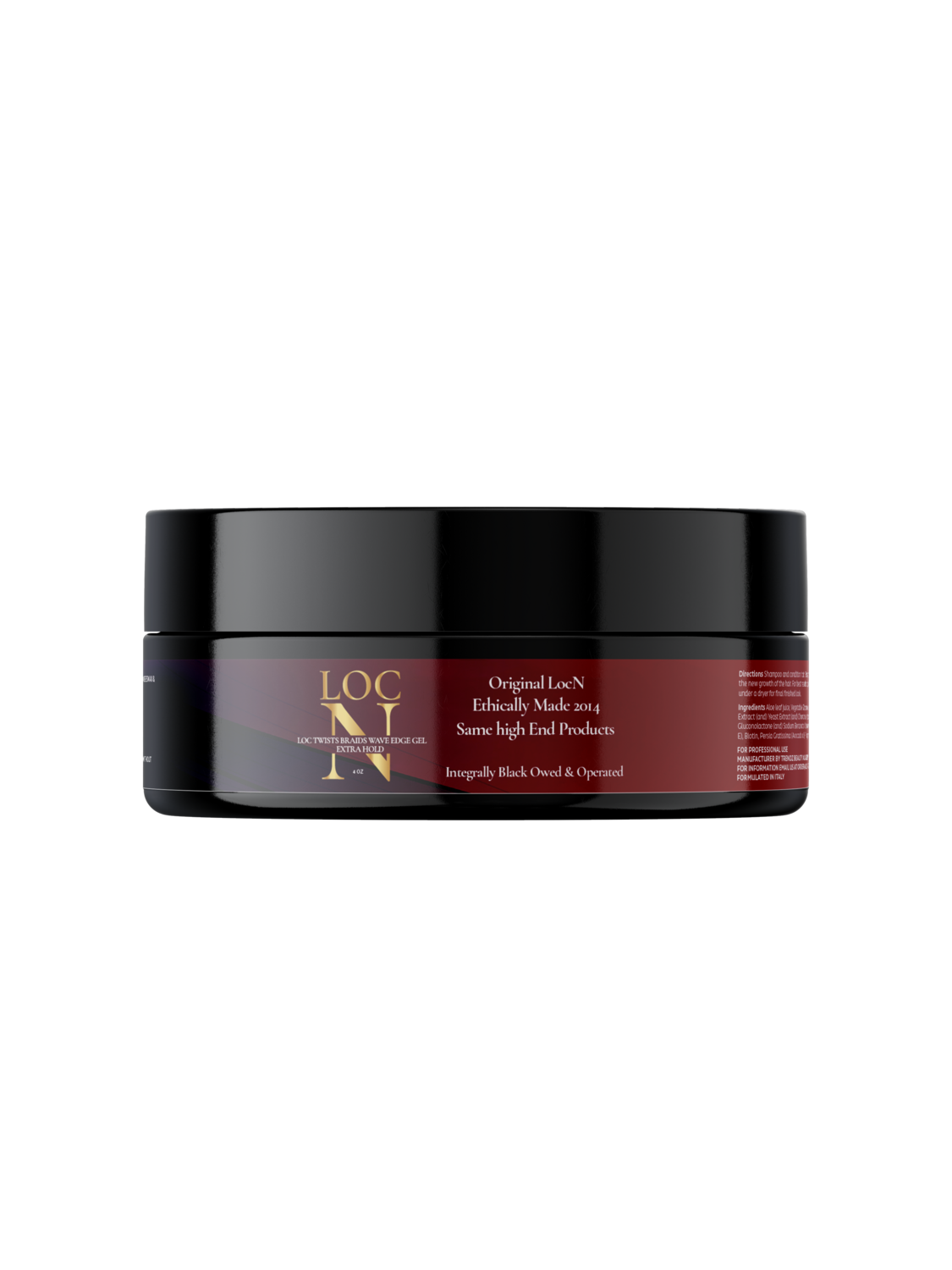 Loc N Loc Twists Braids Wave Edge Gel Extra Hold 4oz/8oz/16oz - Original, Size: 4oz