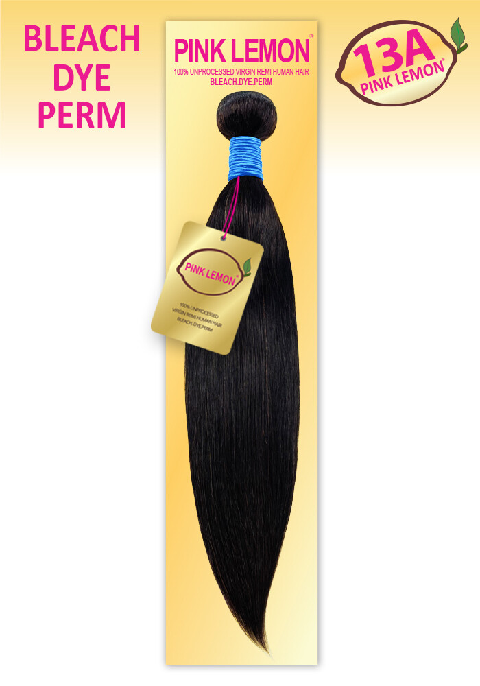 Pink Lemon 100% 13A Unprocessed Virgin Remy Human Hair Bundle Straight 10&quot; - Natural