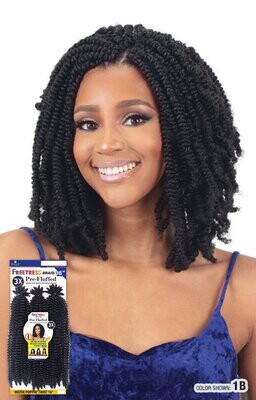 Freetress Braid 3X Pre-Fluffed Water Poppin&#39; Twist 16&quot;