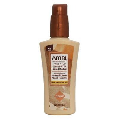 Ambi Even &amp; Clear Cocoa Butter Facial Cleanser 3.5oz