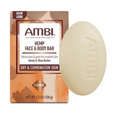 Ambi Hemp Face &amp; Body Bar 5.3oz - Dry &amp; Conbination Skin