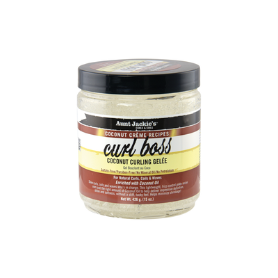 Aunt Jackie's Coconut Creme Curl Boss Coconut Curling Gelée 15oz