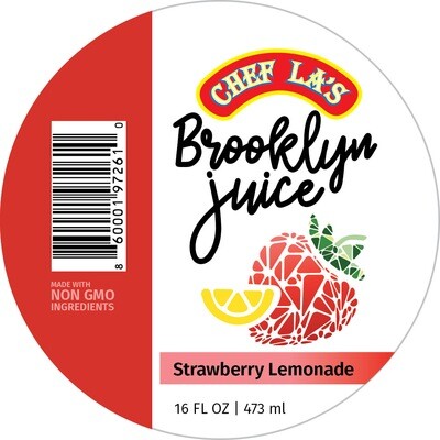 Chef La's Brooklyn Juice Strawberry Lemonade - 16oz