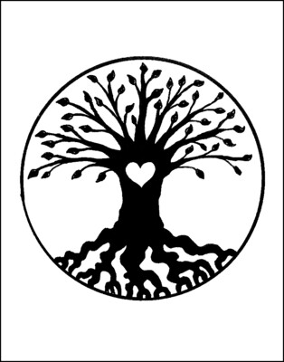 Tree of Life & Love - Valentine - Single Card
