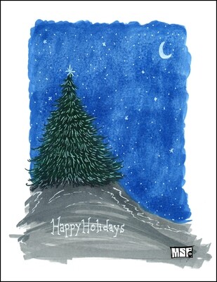 Happy Holidays Tree - Single Card