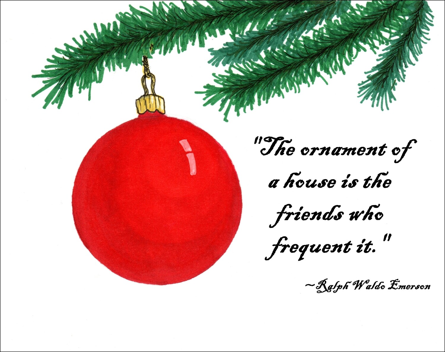 Ornament of a House - Boxed Cards