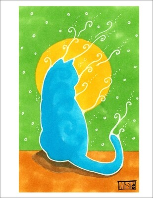 Blue Cat - Single Card