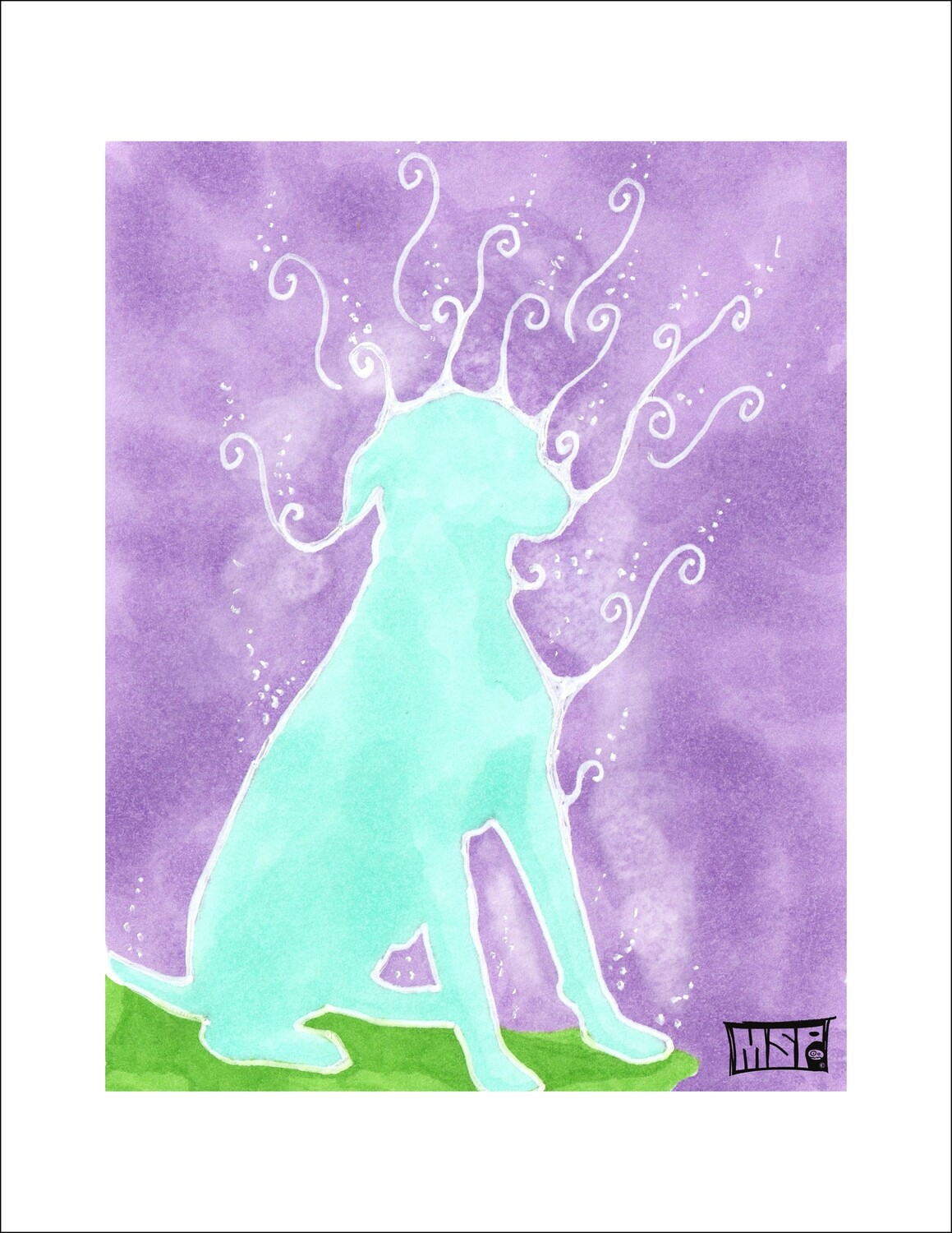 Aqua Dog - Single Card