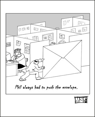 Phil Always Had to Push the Envelope - Single Card