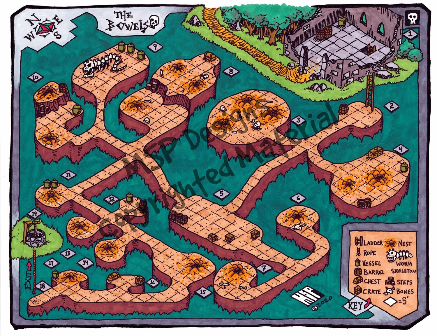 ISO Map Digital Download- The Bowels