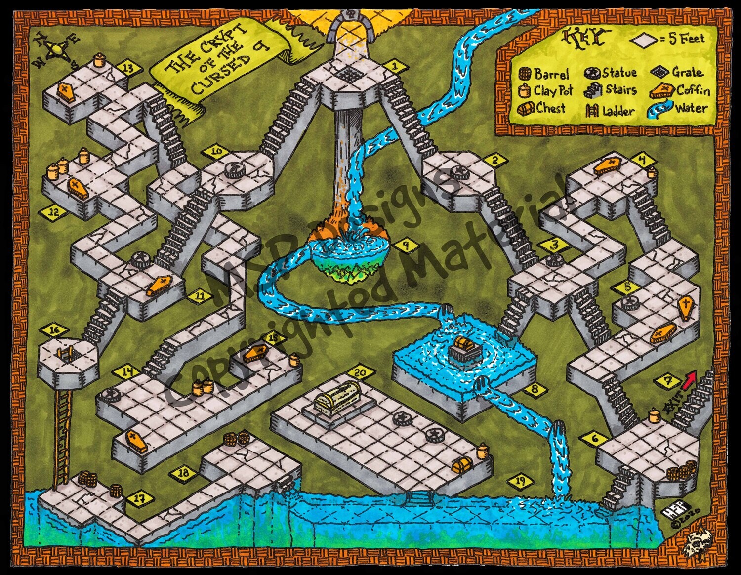 ISO Map Digital Download- The Cursed 9