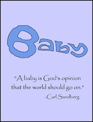 Baby - Blue - Single Card