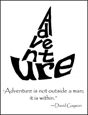 Adventure - B&amp;W - Single Card