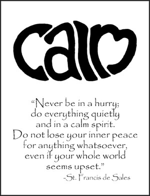 Calm - B&amp;W - Single Card