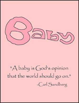 Baby - Pink - Single Card
