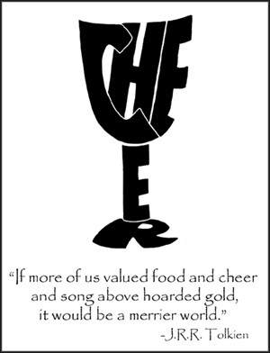 Cheer - B&amp;W - Single Card
