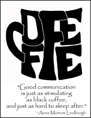 Coffee - B&amp;W - Single Card