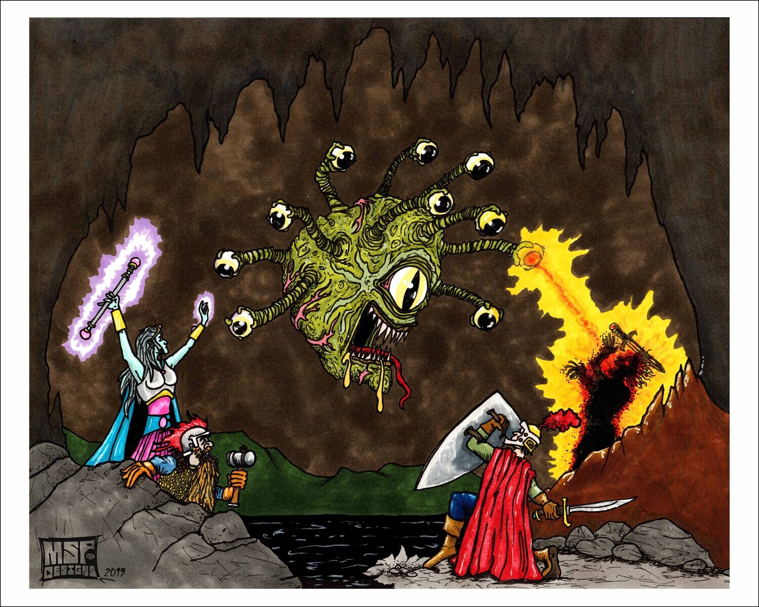 Beholder Fight - Print