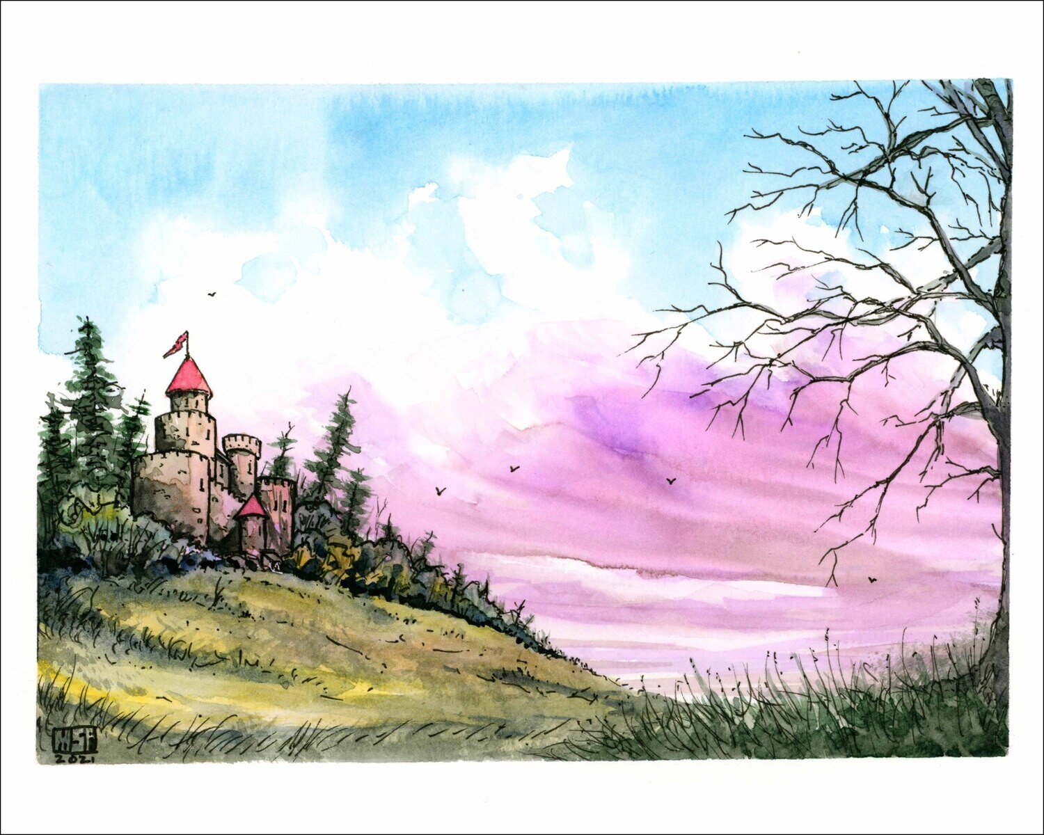 Keep on the Hill - Print