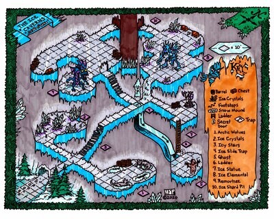 ISO Map Print: The Ice Caverns