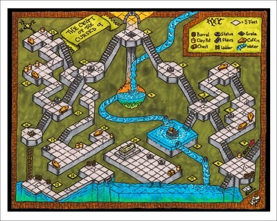 ISO Map Print: The Crypt of the Cursed 9
