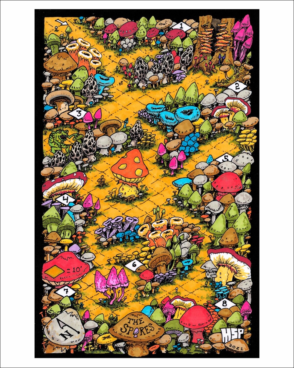 ISO Map Print: The Spores