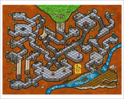 ISO Map Print: The Pit