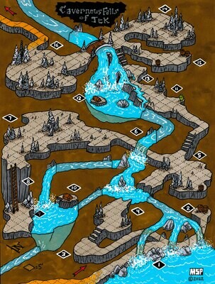 ISO Map Print: The Cavernous Falls of Jek