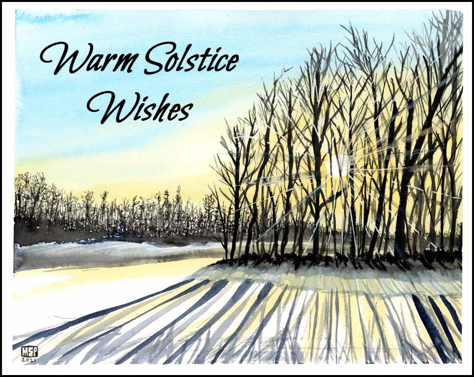 Warm Solstice Greetings - Boxed Cards