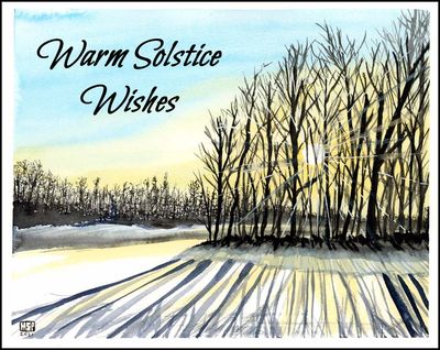 Warm Solstice Greetings - Boxed Cards