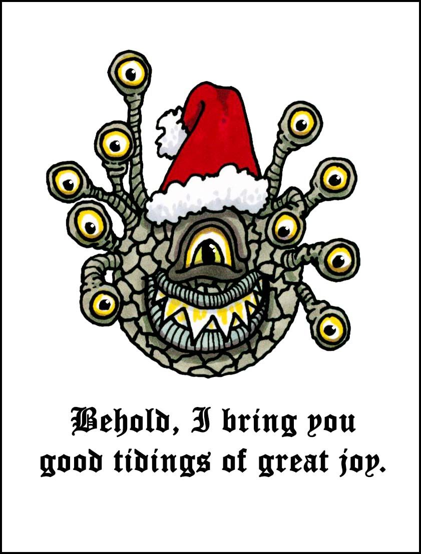 Beholder Christmas - Single Card