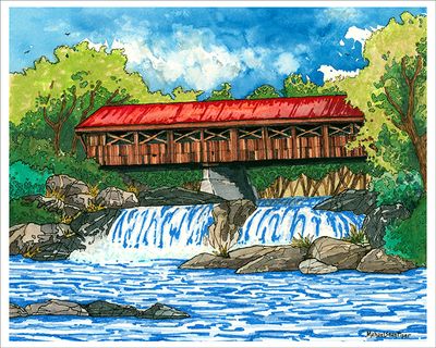 Swift River Bridge - Print