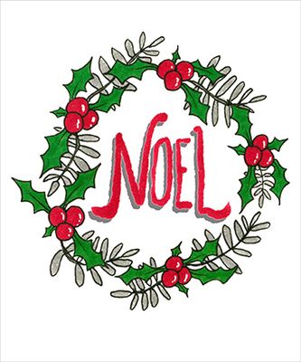 Noel Wreath- Boxed Cards