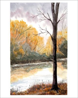 Autumn Pond - Print