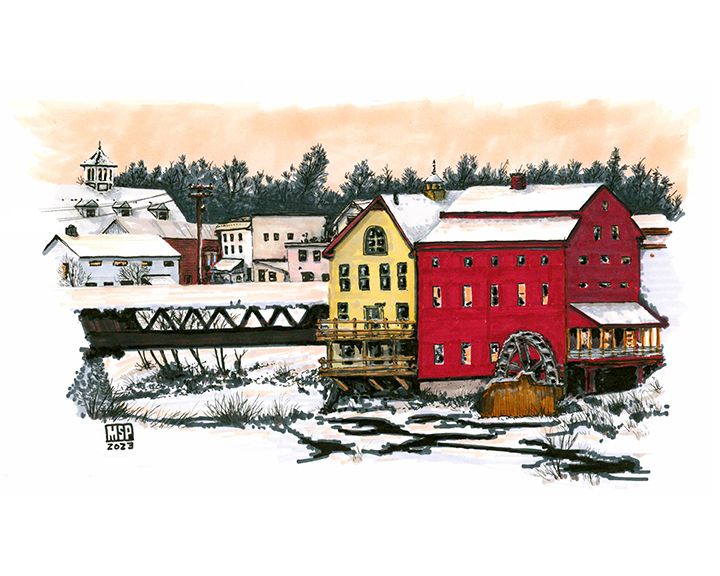 Littleton Mill - Print