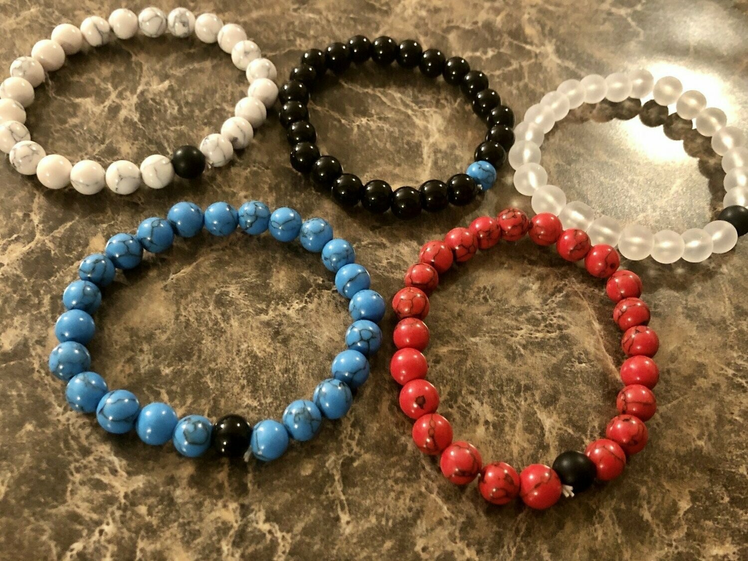 Simple Bead Bracelet- multiple colors available
