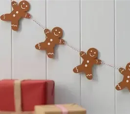 Gingerbread Kids Garland