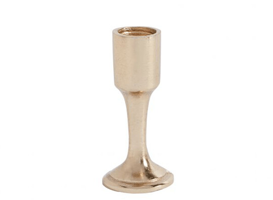 Rough Cast Brass Taper Candlestick