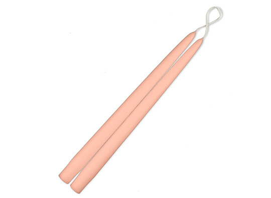 12" Taper Candles - Barely Blush