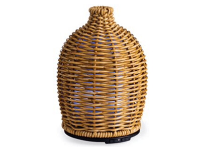 Ultra Sonic Essential Oil DIffuser Wicker Vase