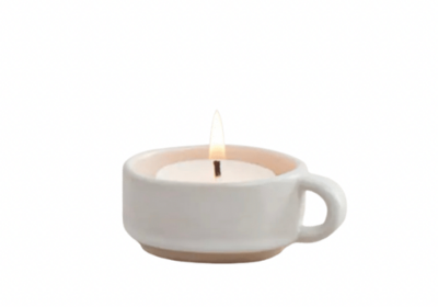 Organics Tealight Holder - White