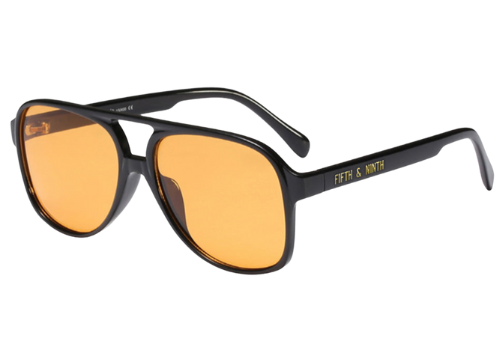 Kingston Sunglasses - Black/Orange