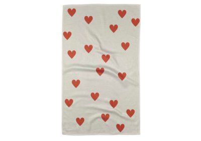 Simple Love Geometry Tea Towel